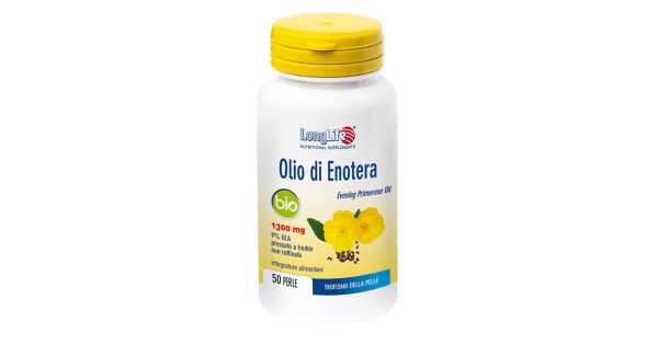 Longlife Olio Di Enotera Bio 50 Perle Integratore Trofismo Cutaneo