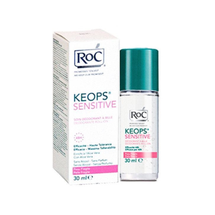 Roc Keops Deodorante Sensitive Pelle Fragile Roll-On 30 ml