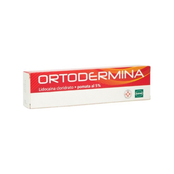Ortodermina Crema 5% Lidocaina Anestetico 50 grammi