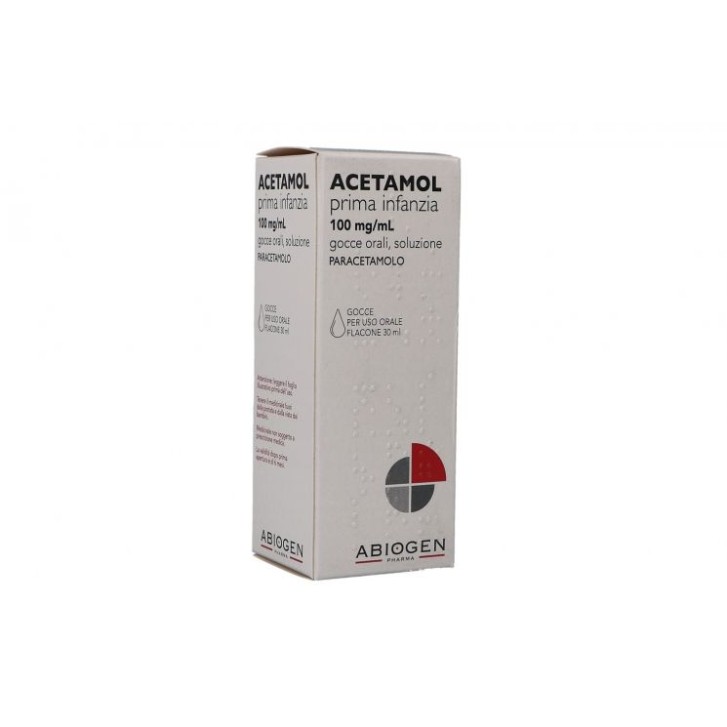 Acetamol Prima Infanzia 100  mg/ ml Paracetamolo Gocce 30 ml