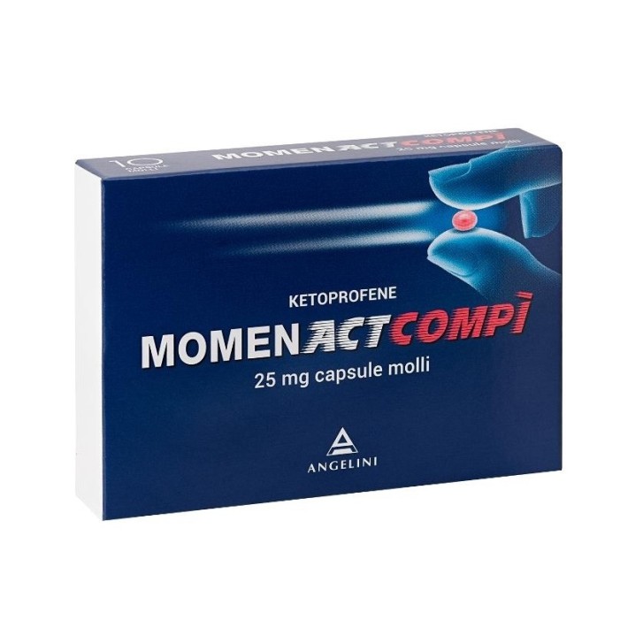 MomenactCompì 25 mg Ketoprofene Antinfiammatorio 10 Capsule Molli