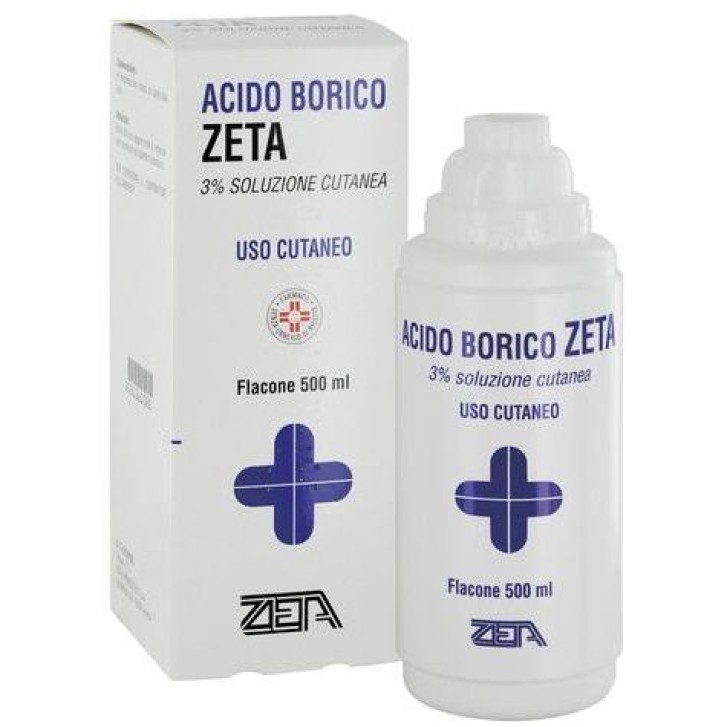Acido Borico Zeta 3% Soluzione Cutanea Antisettico 500 ml