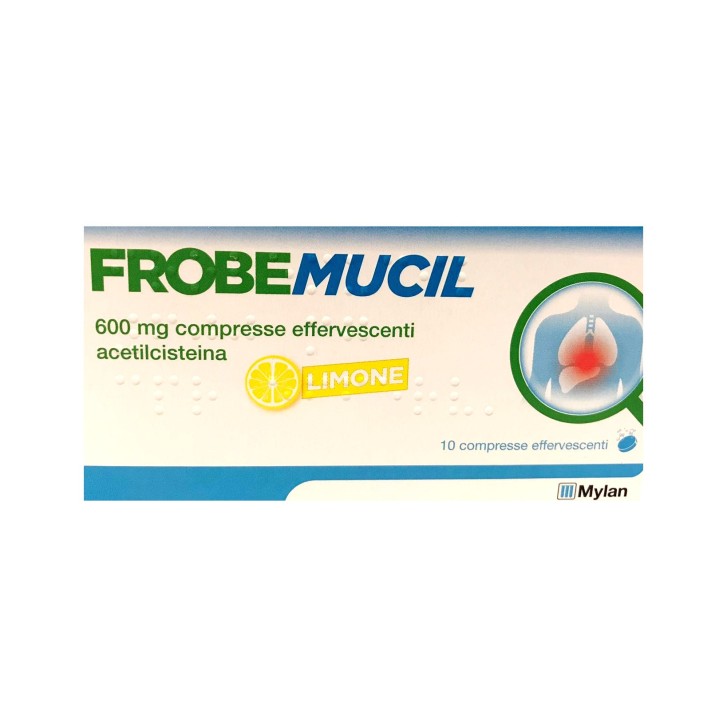 Frobemucil 600 mg Acetilcisteina 10 Compresse Effervescenti