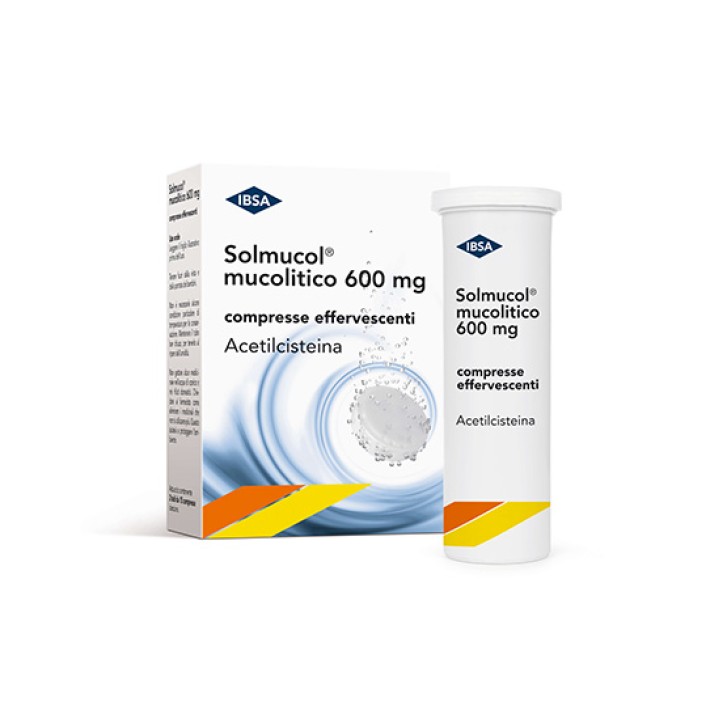 Solmucol Mucolitico 600 mg 30 Compresse Effervescenti