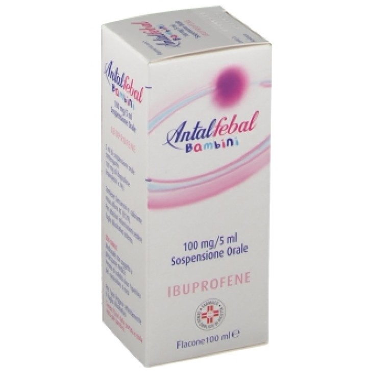 Antalfebal Bambini Ibuprofene 100mg/5ml Sospensione Orale 100 ml