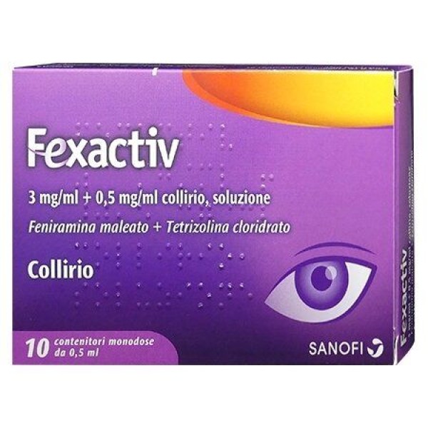 Fexactiv Collirio Antiallergico Monodose 10 Flaconcini da 0,5ml
