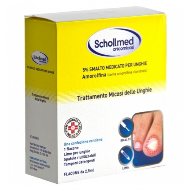 Schollmed Onicomicosi Smalto Medicato + Lima Trattamento Micosi 2,5 ml