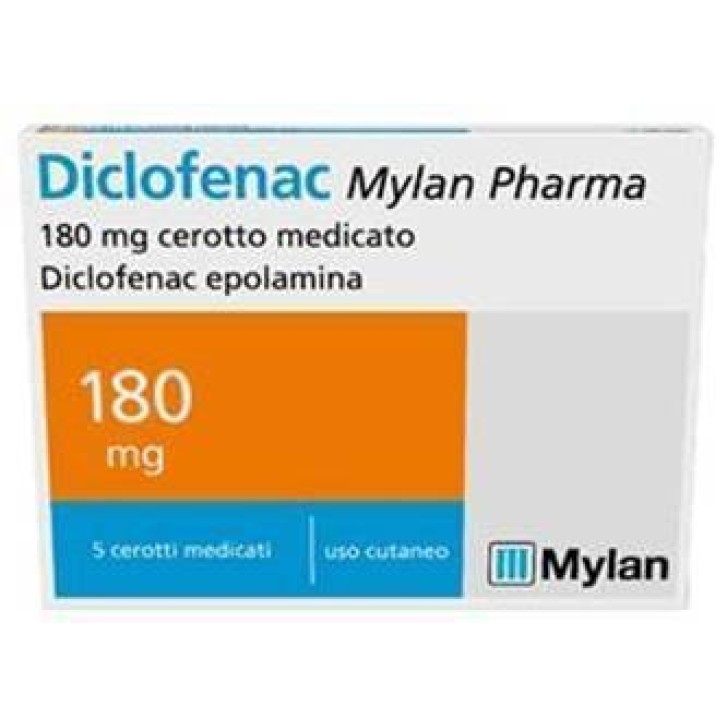 Diclofenac Cerotto Medicato 5 Pezzi 180 mg