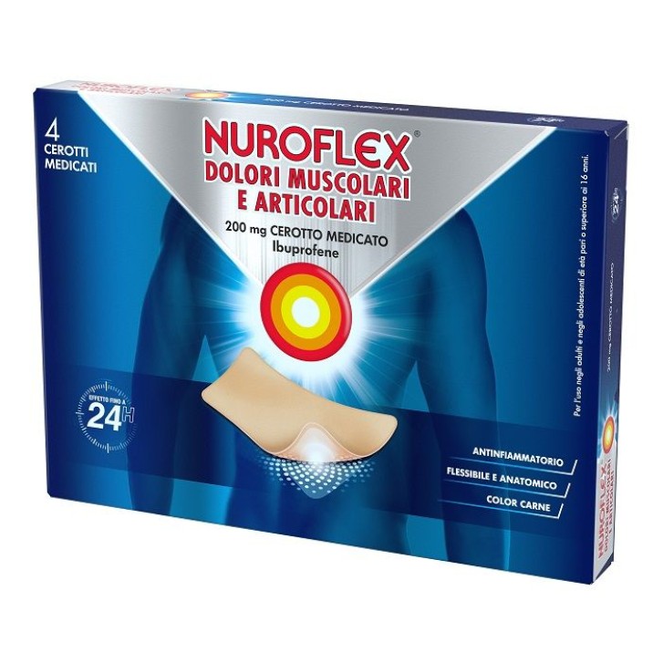 Nuroflex Dolori Muscolari e Articolari Ibuprofene 4 Cerotti