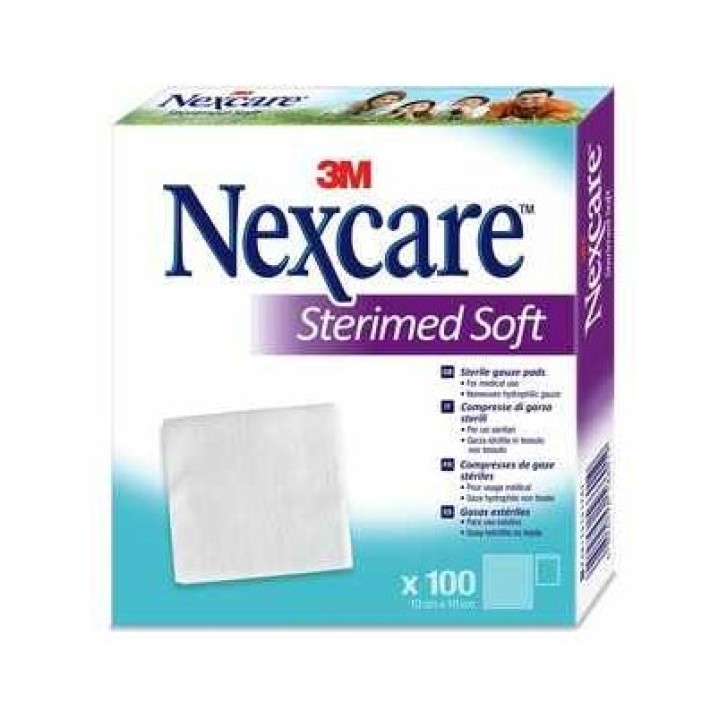 3M Nexcare Nexcare Sterimed Soft Compressa di Garza in TNT 10 x 10 cm 100 pezzi