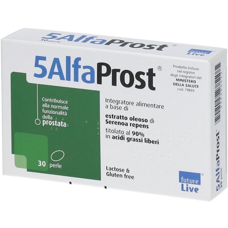 5 AlfaProst 30 Perle - Integratore per prostata e vie urinarie