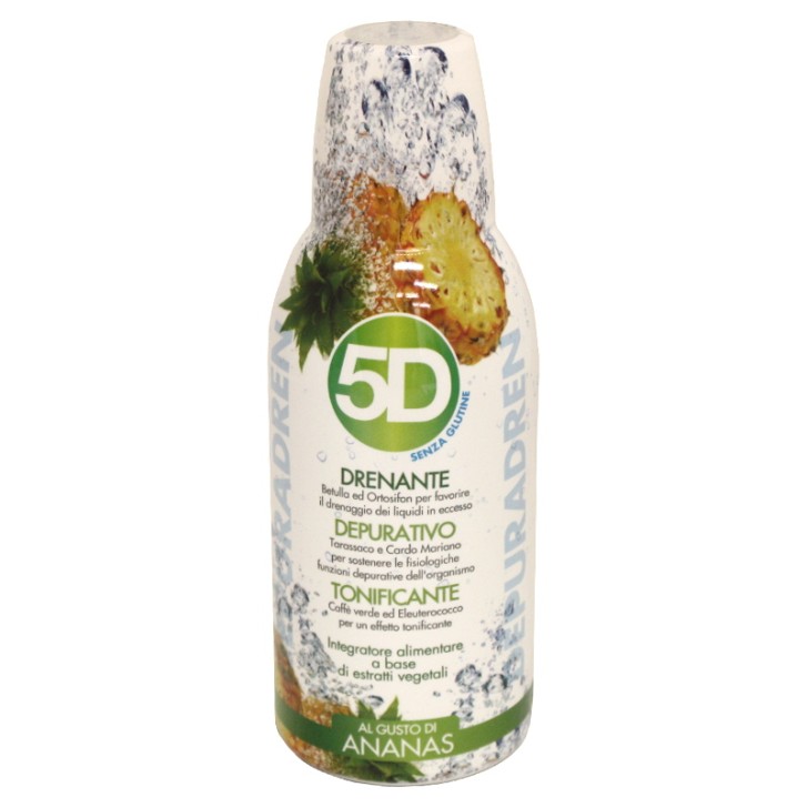 5D Sleever Ananas 500 ml - Integratore Drenante Depurativo