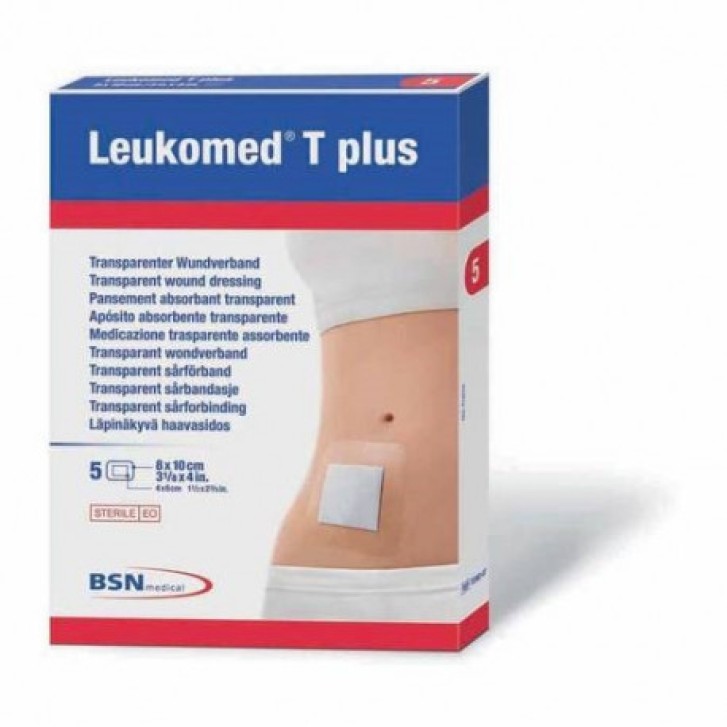 Leukomed T Medicazione in Striscia Trasparente 8 x 10 cm