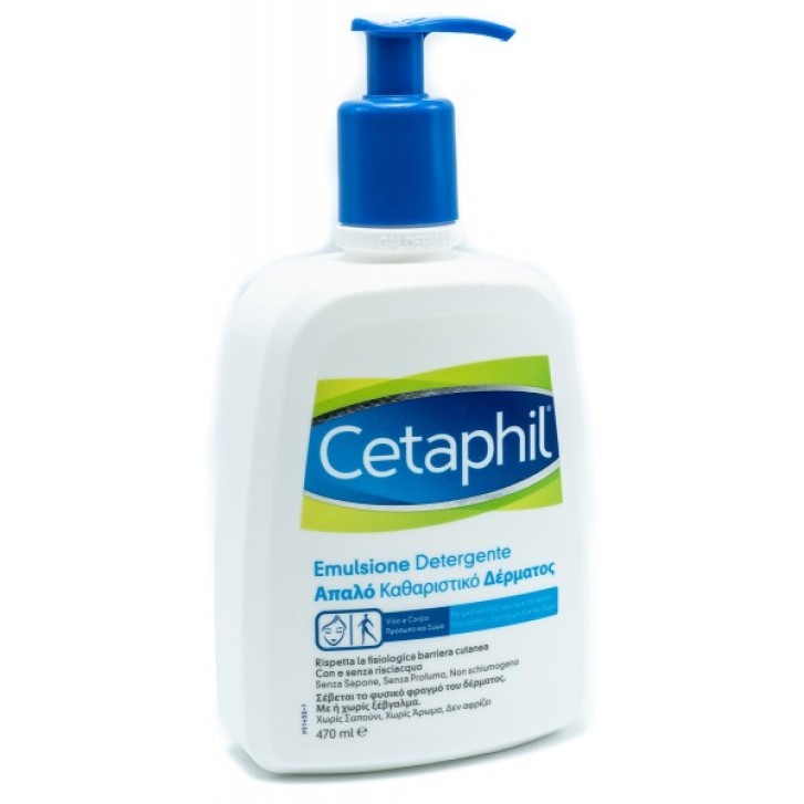 Cetaphil Emulsione Detergente Fluido per Pelli Secche 470 ml