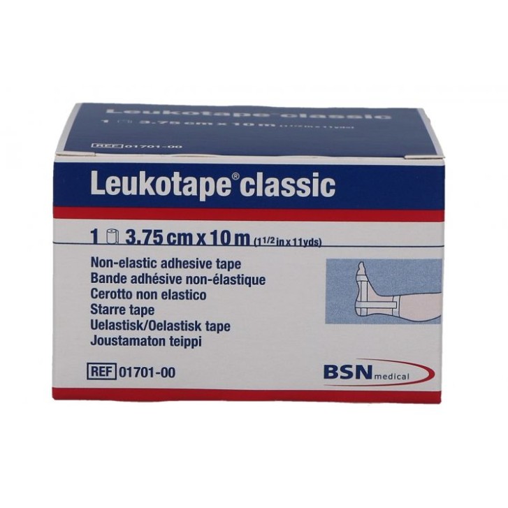 Leukotape Classic Benda non Elastica Adesiva 10 x 3,75 cm