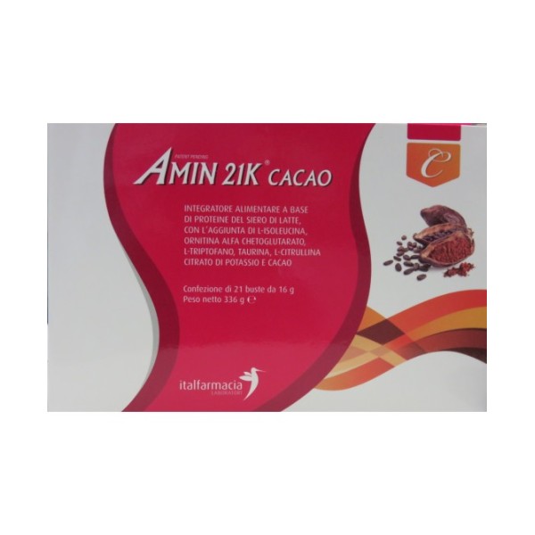 Amin 21K Cacao Polvere 336 grammi - Integratore Alimentare