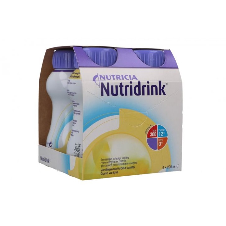 Nutridrink  Integratore Nutrizionale Gusto Vaniglia 4 x 200 ml