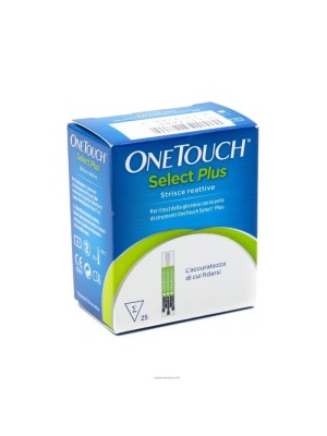 One Touch Select Plus Strisce Reattive per Glicemia 25 Pezzi