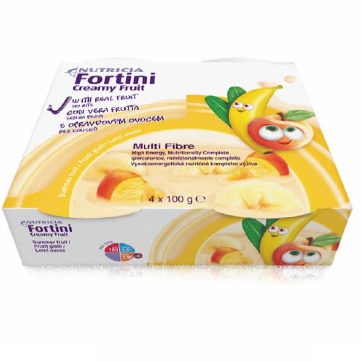 Fortini Creamy Integratore Nutrizionale ai Frutti Gialli 4 Coppette