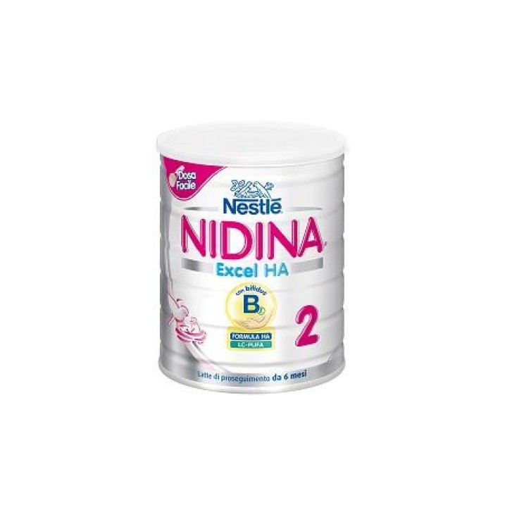 Nestle' Nidina 2 Excel HA Latte in Polvere per Lattanti 800 grammi