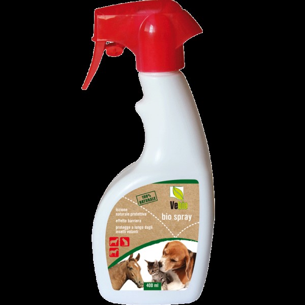 Vebi Bio Spray Barriera Naturale Contro Parassiti di Cane Gatto e Cavallo 400 ml