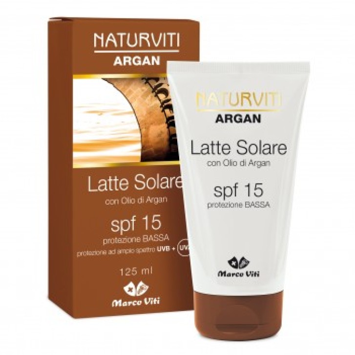 NaturViti Argan SPF 15 Latte Solare 125 ml