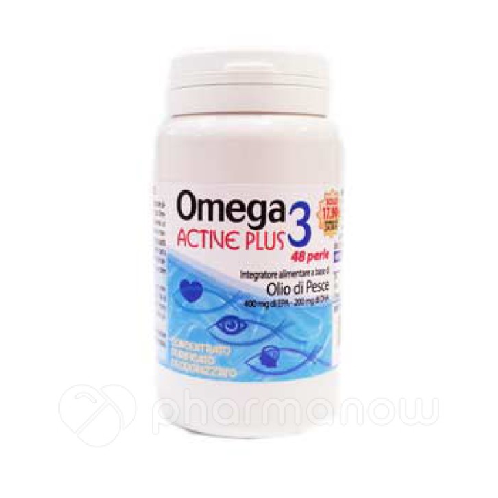 Omega 3 Active Plus 48 perle - Integratore Alimentare