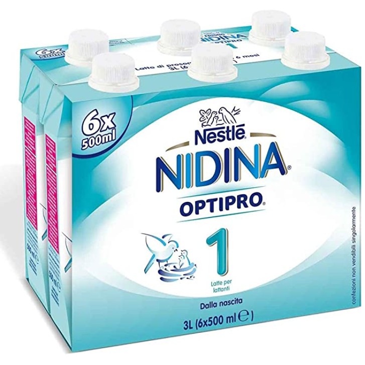 Nestle' Nidina 1 Optipro Liquido 6 x 500 ml