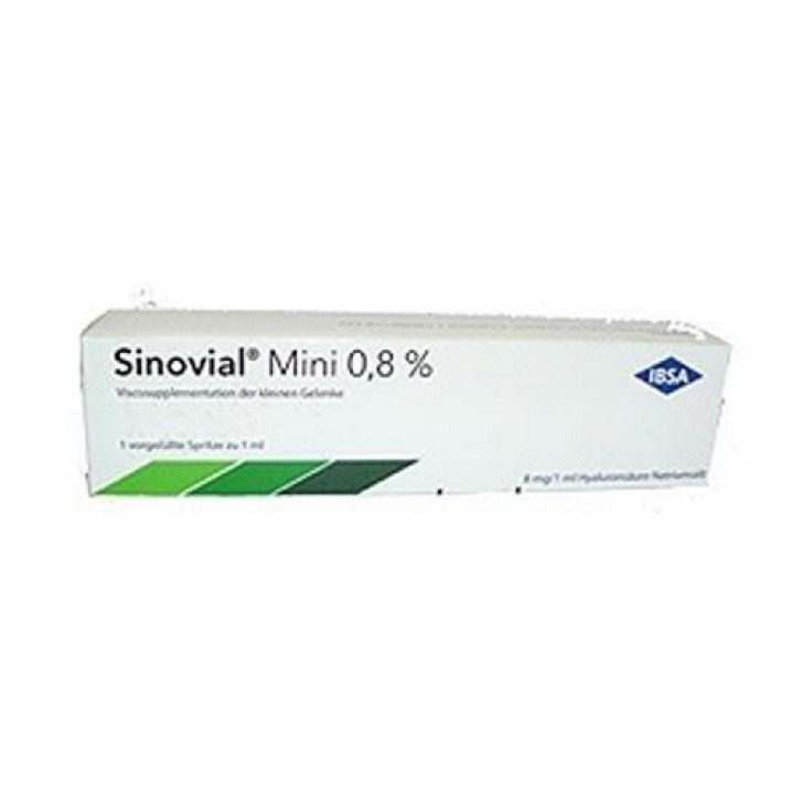 Sinovial Mini Siringa Preriempita 0,8% 2 ml 2 Pezzi