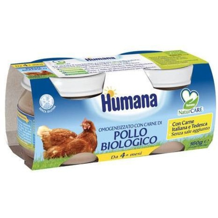 Humana Omogeneizzato Bio Pollo 2 x 80 grammi