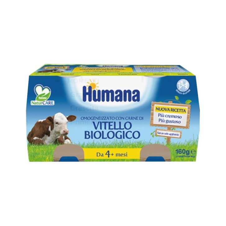 Humana Omogeneizzato Bio Vitello 2 x 80 grammi