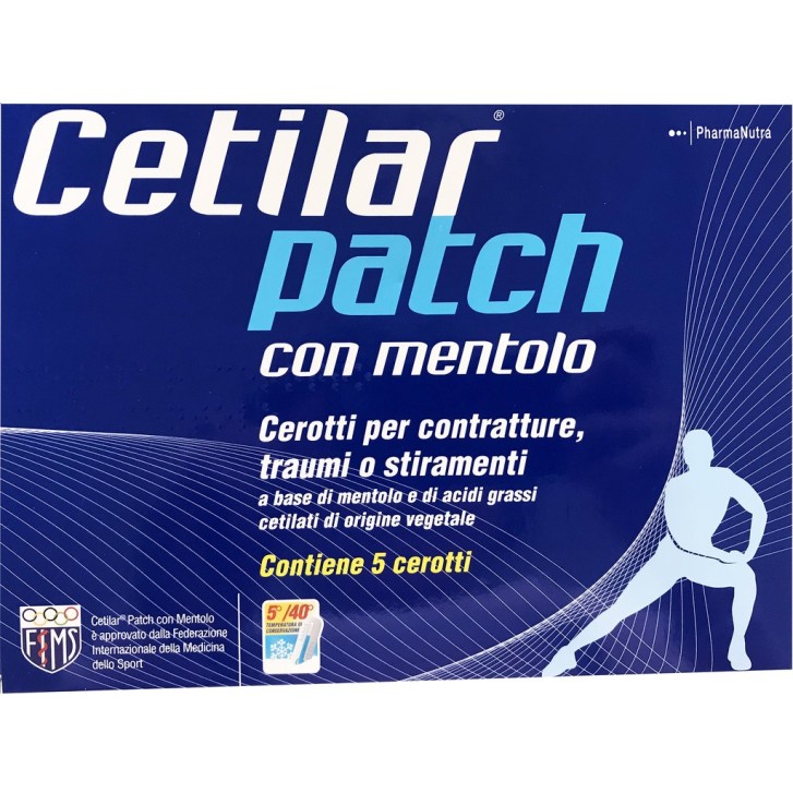 Cetilar Patch al mentolo 5 pezzi | Cerotti per sintomatologia dolorosa muscolare