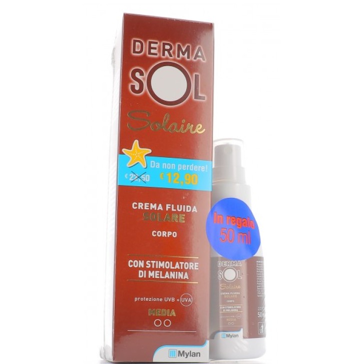 Dermasol Solare Crema Corpo Protezione Media Spray SPF 30 con Stimolatore Melanina 125 ml