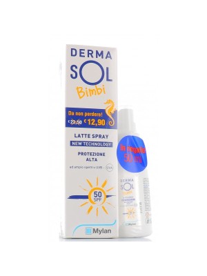 Dermasol Solare New Technology Latte Spray Bambino SPF 50+ Protezione Molto Alta 125 ml