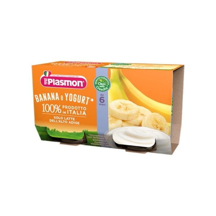 Plasmon Omogeneizzato Yogurt Banana 2 x 120 grammi