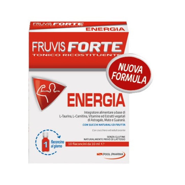 Fruvis Forte Energia 10 Flaconcini 10 ml - Integratore Alimentare