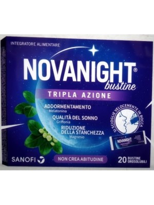 Novanight Tripla Azione 20 bustine - Integratore Alimentare
