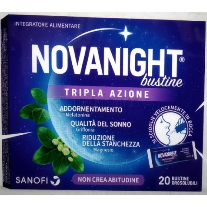Novanight Tripla Azione 20 bustine - Integratore Alimentare