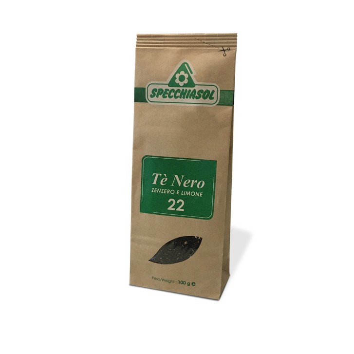 Specchiasol Tè Nero Zenzero e Limone 22 100 grammi