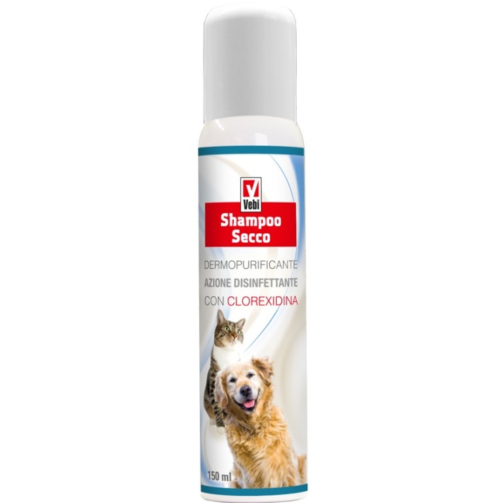 Vebi Shampoo Secco Spray Cani e Gatti 150 ml