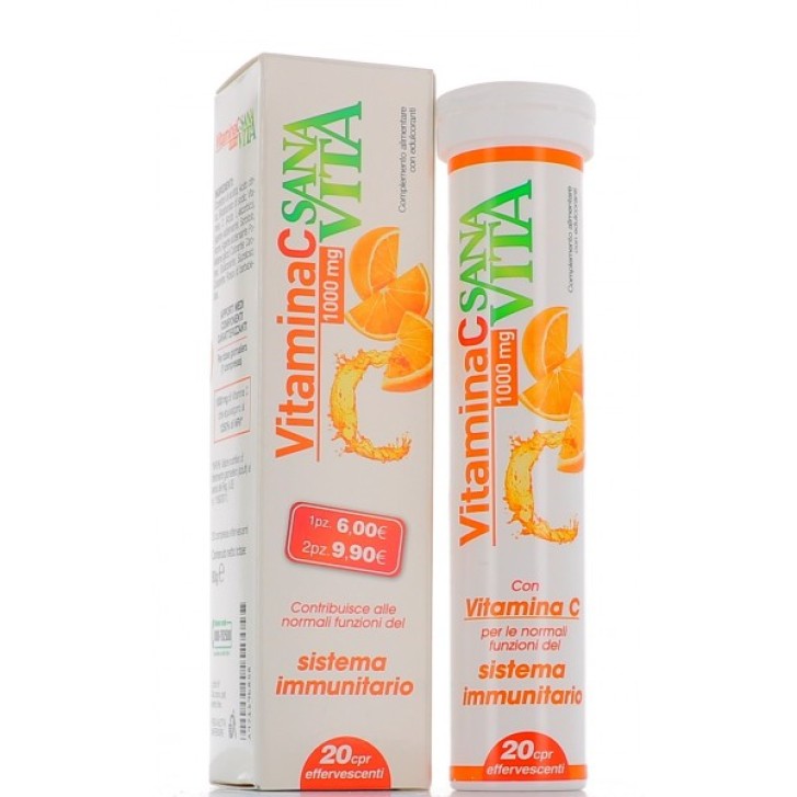 Sanavita Vitamina C 20 Compresse Effervescenti - Integratore Alimentare