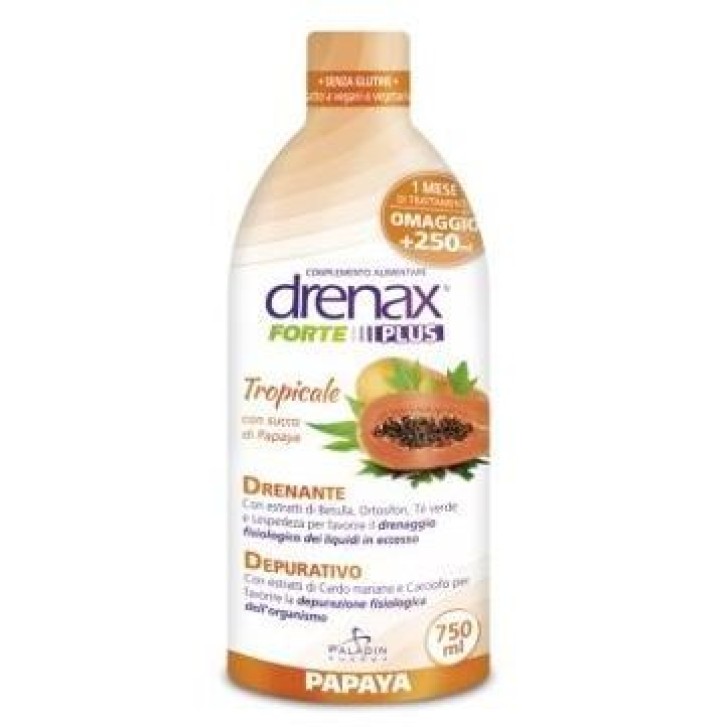 Drenax Forte Papaya Plus 750 ml - Integratore Drenante