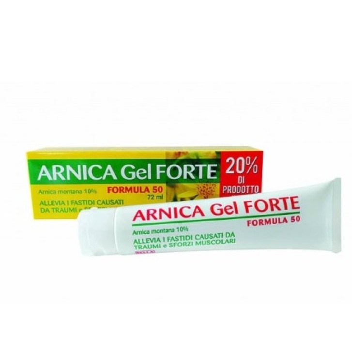 Arnica 10% Gel Forte Formula 50 Gel Lenitivo per Traumi 72 ml