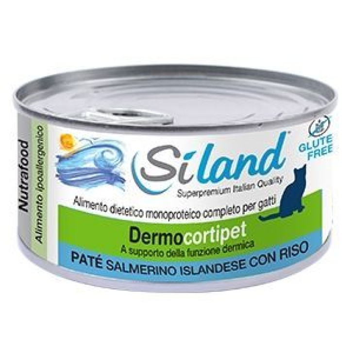 Siland Dermocortipe Gatto Patè Salmerino Isandese Riso 155 grammi