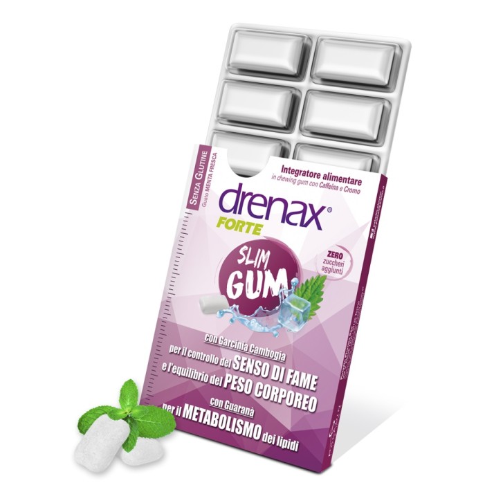 Drenax Forte Slim Gum 9 Chewin Gum - Integratore Dimagrante