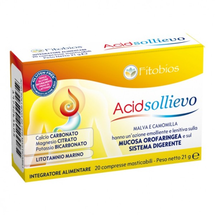 Acid Sollievo 20 Compresse Masticabili - Integratore Alimentare