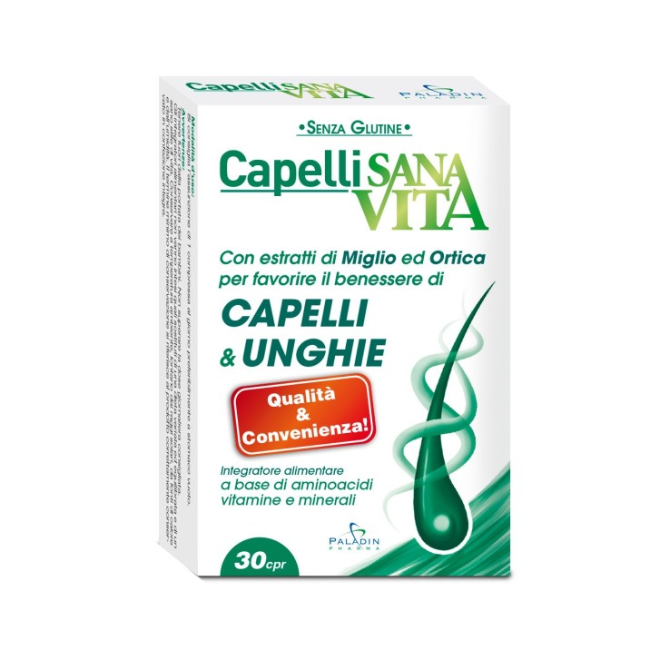 Sanavita Capelli e Unghie 30 Compresse - Integratore Capelli e Unghie