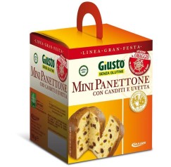 Giusto Senza Glutine Panettone con Uvetta e Canditi Gluten Free 100 grammi