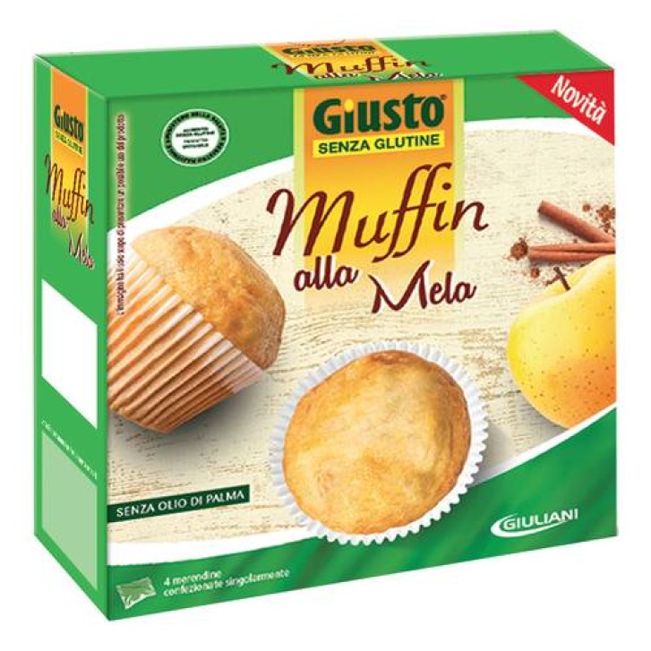 Giusto Senza Glutine Muffin Mela Gluten Free 200 grammi