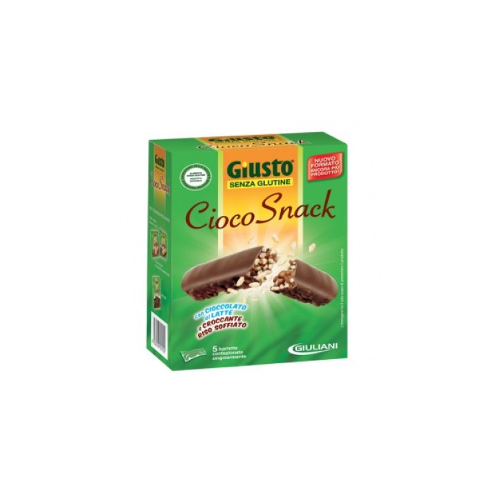 Giusto Senza Glutine CiocoSnack al Latte Gluten Free 5 Monoporzioni